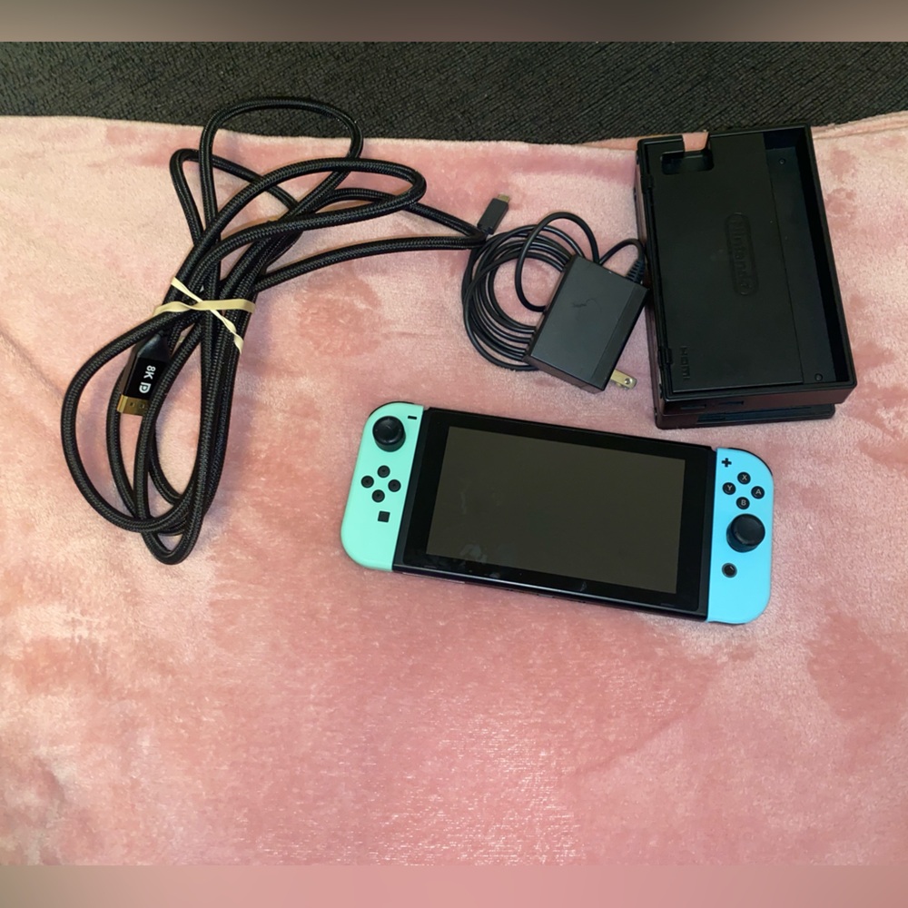 Nintendo Switch Console with Animal Crossing Controllers